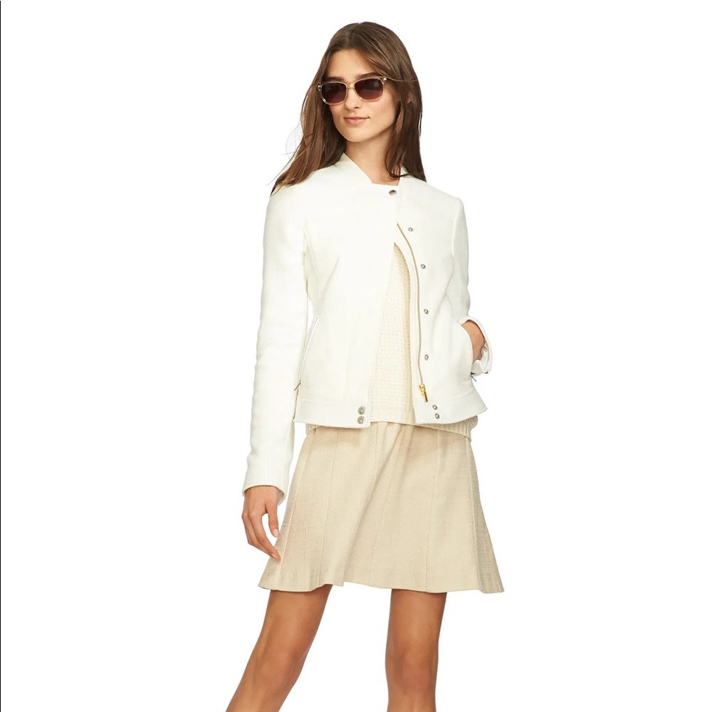 BANANA REPUBLIC Ivory Bomber Jacket